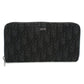 Dior ディオールオブリーク ジャカード ラウンドファスナー 長財布 ロングウォレット - ブラック