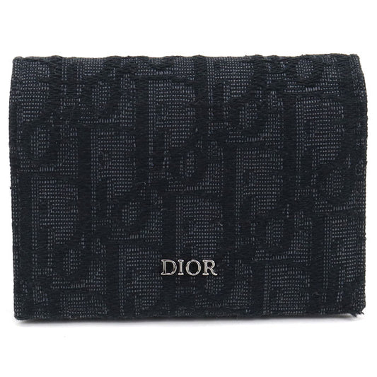 Dior ビジネスカードホルダー ディオール オブリーク 名刺入れ ジャガード メンズ
