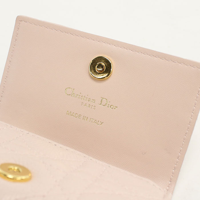 Dior【ディオール】 S5132UWHC グリシンウォレット ディオールカロ 小銭入れ/ラムスキン レディース