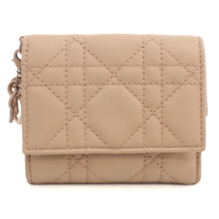Dior【ディオール】 S0181ONMJ ロータス ウォレット 三つ折り財布/ラムスキン レディース