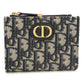 Dior【ディオール】 S2197UTZQ Dahlia ウォレット 30 モンテーニュ 二つ折り財布/ディオールオブリーク レディース