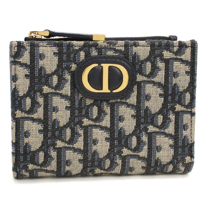 Dior【ディオール】 S2197UTZQ Dahlia ウォレット 30 モンテーニュ 二つ折り財布/ディオールオブリーク レディース