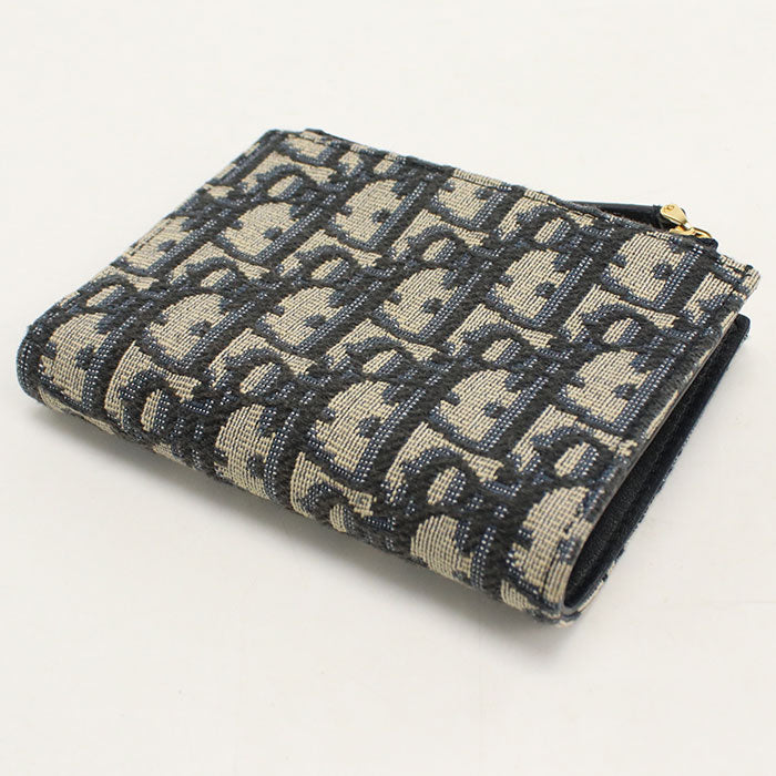 Dior【ディオール】 S2197UTZQ Dahlia ウォレット 30 モンテーニュ 二つ折り財布/ディオールオブリーク レディース