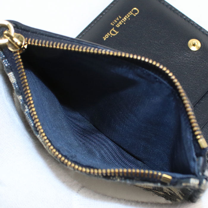 Dior【ディオール】 S2197UTZQ Dahlia ウォレット 30 モンテーニュ 二つ折り財布/ディオールオブリーク レディース