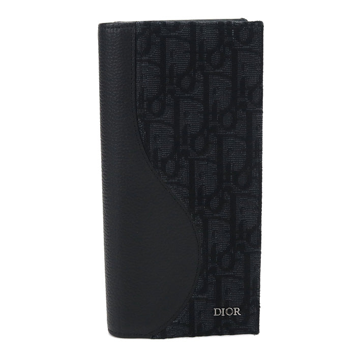 Dior【ディオール】 2ADBC330YKS_H03E 2つ折りロングウォレット サドル 長財布二折/ディオールオブリーク メンズ