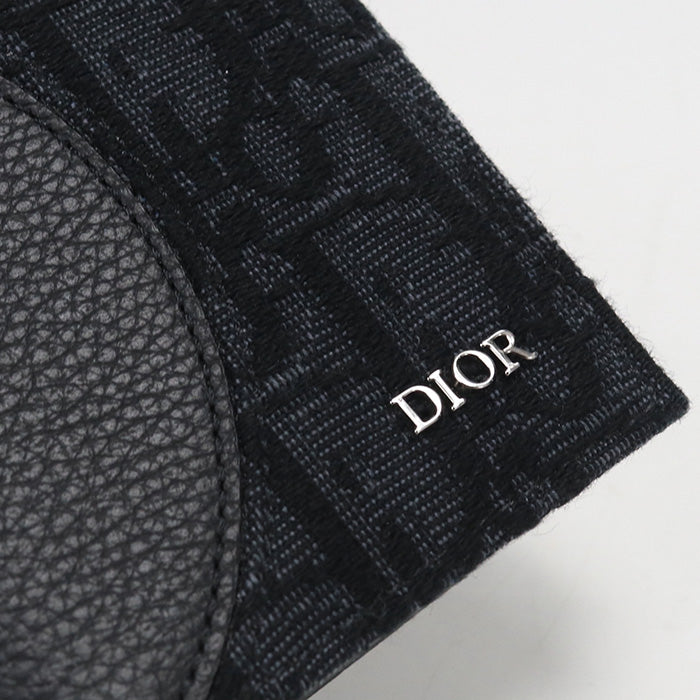Dior【ディオール】 2ADBC330YKS_H03E 2つ折りロングウォレット サドル 長財布二折/ディオールオブリーク メンズ