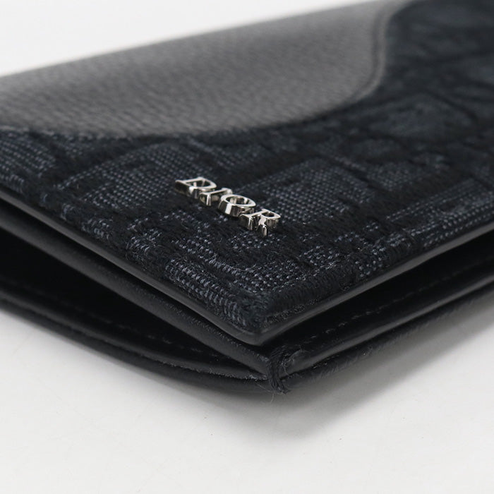 Dior【ディオール】 2ADBC330YKS_H03E 2つ折りロングウォレット サドル 長財布二折/ディオールオブリーク メンズ