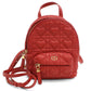 Dior Caro Lambskin Backpack - Red