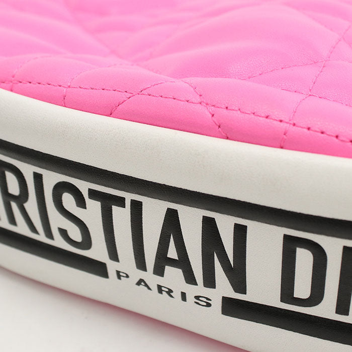 Dior Vibe Leather Handbag/Shoulder Bag - Pink