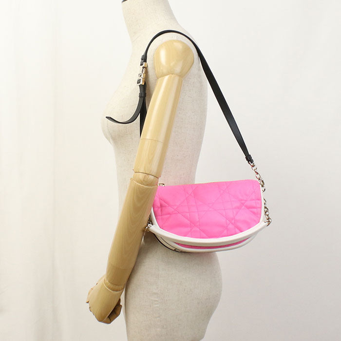 Dior Vibe Leather Handbag/Shoulder Bag - Pink