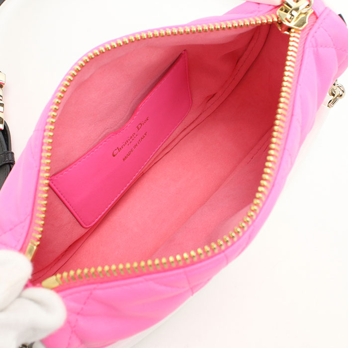 Dior Vibe Leather Handbag/Shoulder Bag - Pink