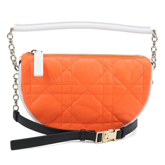 Dior Small Hobo Lambskin Handbag/Shoulder Bag - Orange