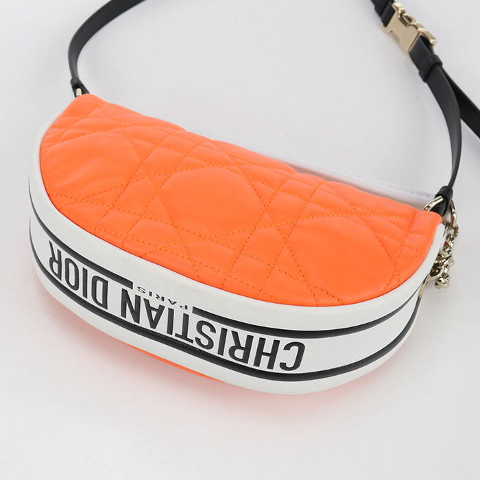 Dior スモール ホーボー ラムスキン ハンドバッグ ショルダーバッグ - オレンジ