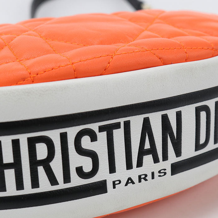 Dior スモール ホーボー ラムスキン ハンドバッグ ショルダーバッグ - オレンジ