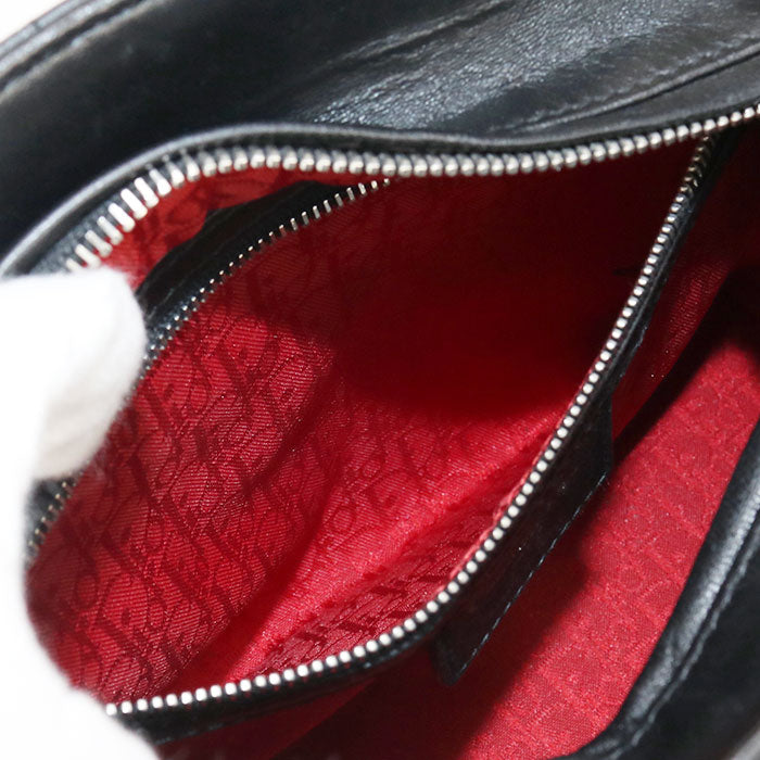 Dior Lady Dior Medium Lambskin Handbag/Shoulder Bag - Black