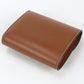 CELINE Triomphe Small Flap Lambskin Tri-Fold Compact Wallet - Brown