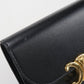 CELINE Triomphe Calfskin Tri-fold Compact Wallet - Black