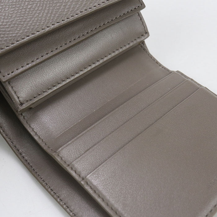 CELINE Calfskin Tri-fold Compact Wallet - Grey