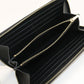 CELINE Large Zip Wallet in Triomphe Canvas - Black