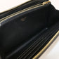 CELINE Large Zip Wallet in Triomphe Canvas - Black