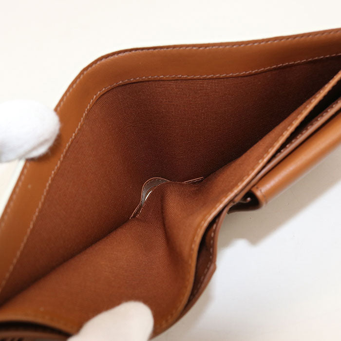 CELINE Bifold Wallet in Triomphe Canvas and PVC - White