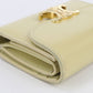 CELINE Small Flap Wallet Triomphe Calfskin Tri-fold Compact Wallet - Yellow