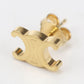CELINE Triomphe Stud Earrings - Brass