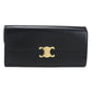 CELINE Triomphe Large Wallet in Calfskin - Black