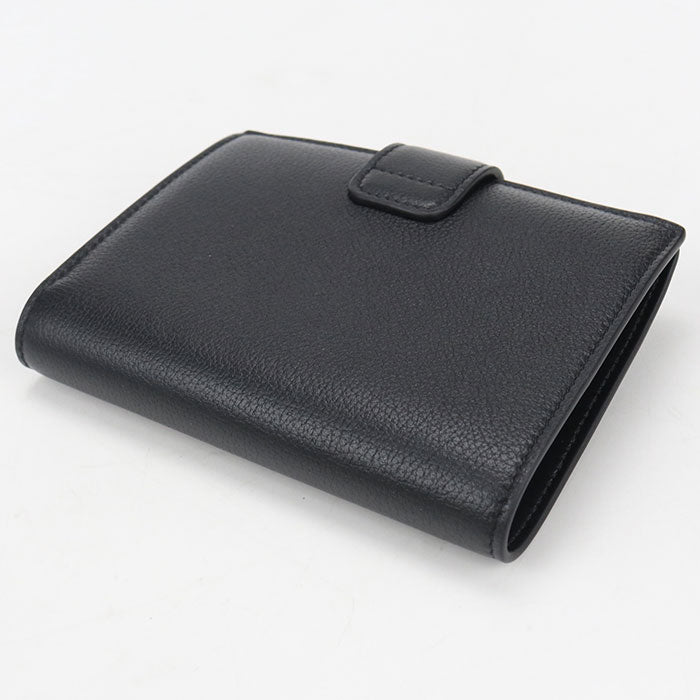 CELINE Triomphe Medium Strap Wallet in Calfskin - Black