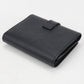 CELINE Fine Strap Wallet Calfskin Tri-fold Compact Wallet - Black