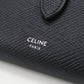 CELINE Fine Strap Wallet Calfskin Tri-fold Compact Wallet - Black