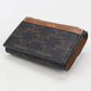 CELINE Triomphe Canvas PVC Tri-fold Compact Wallet - Brown