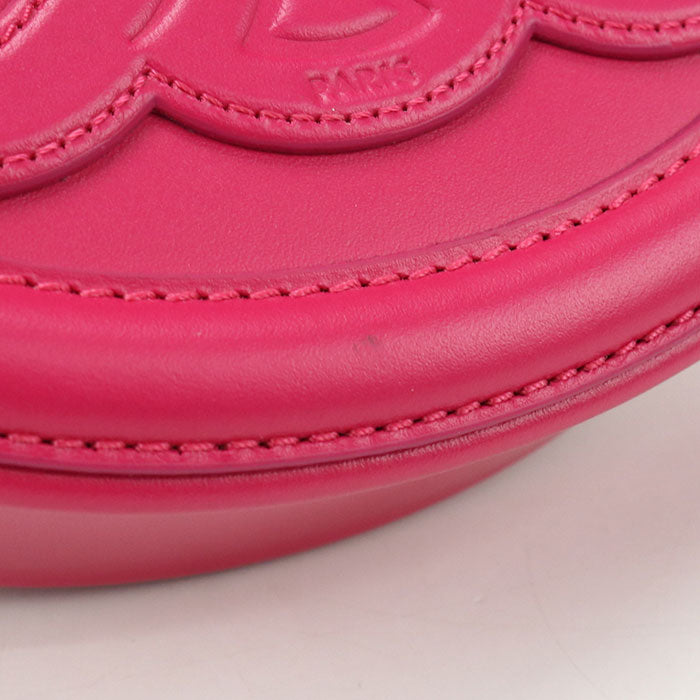 CELINE オーバルパース キュイル トリオンフ カーフスキン ショルダーバッグ - ピンク