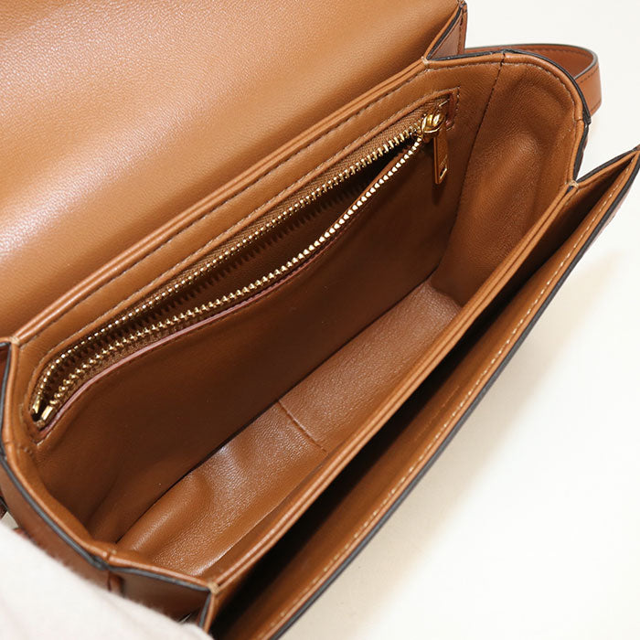 CELINE クラシック トリオンフ キャンバス ショルダーバッグ - ベージュ