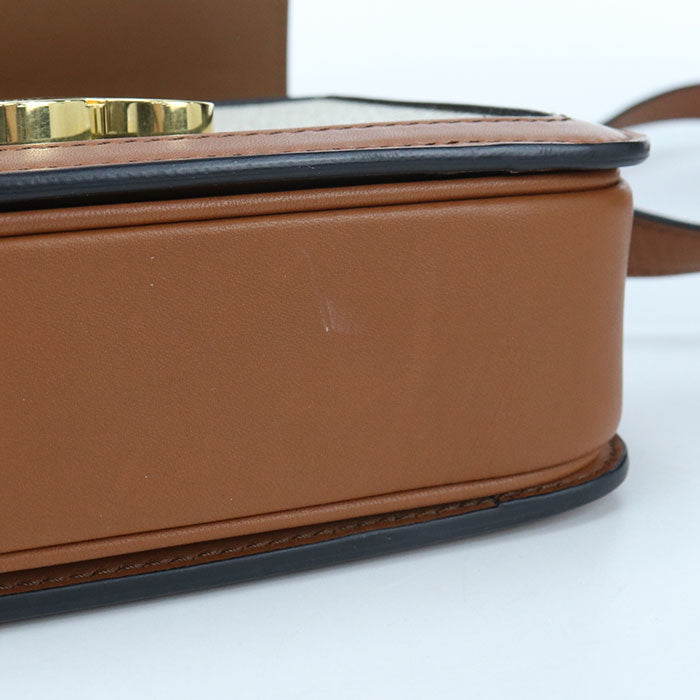 CELINE クラシック トリオンフ キャンバス ショルダーバッグ - ベージュ