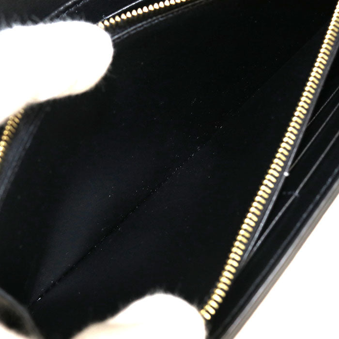CELINE トリオンフ ラージウォレット カーフスキン 二つ折り長財布 ロングウォレット - ブラック