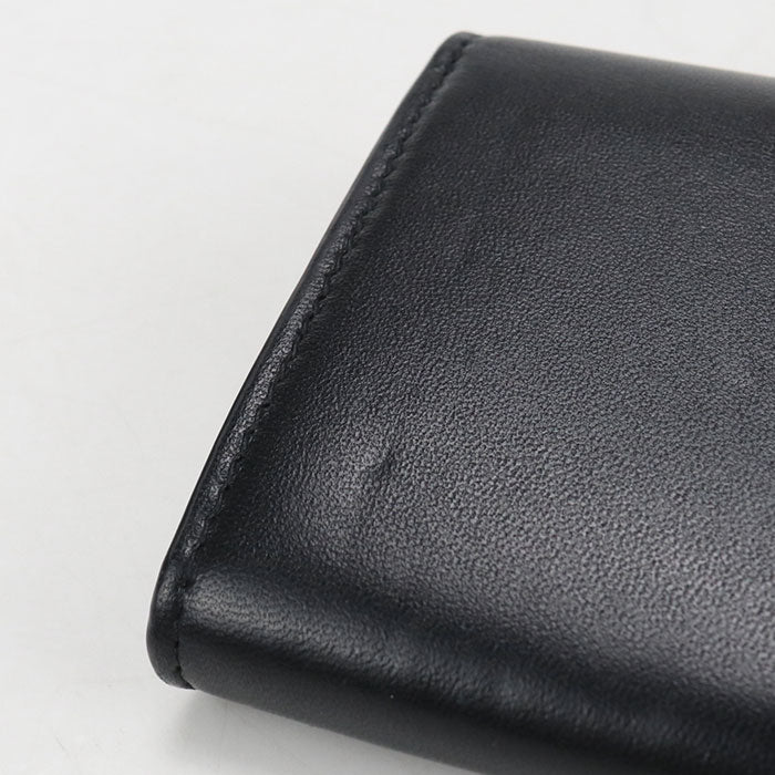 CELINE トリオンフ ラージウォレット カーフスキン 二つ折り長財布 ロングウォレット - ブラック