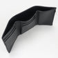 CELINE トリオンフキャンバス レザー 三つ折り財布 コンパクトウォレット - ブラック