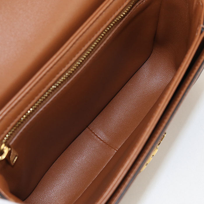 CELINE ティーン トリオンフバッグ トリオンフキャンバス ショルダーバッグ - ブラウン
