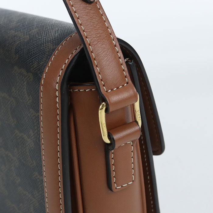 CELINE ティーン トリオンフバッグ トリオンフキャンバス ショルダーバッグ - ブラウン