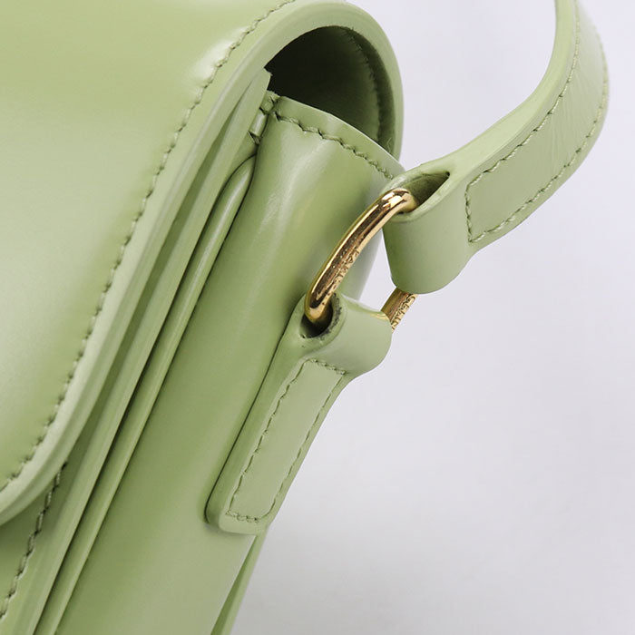 CELINE ティーン トリオンフ シャイニーカーフスキン ショルダーバッグ - グリーン