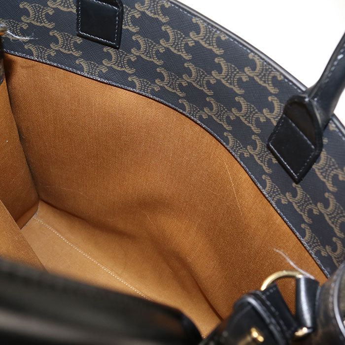 CELINE【セリーヌ】 194432CIM.38NO バーティカル カバ ミディアム トリオンフキャンバス トートバッグ PVC レディース