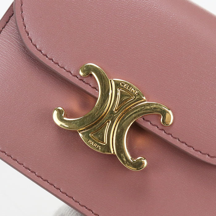 CELINE【セリーヌ】 10N063FOZ ビジネスカードホルダー トリオンフ 名刺入れ レザー レディース