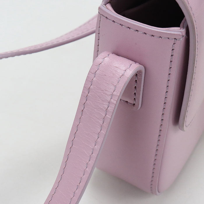 CELINE トリオンフ カーフスキン ショルダーバッグ - ピンク