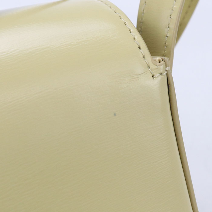 CELINE トリオンフ カーフスキン ショルダーバッグ - イエロー