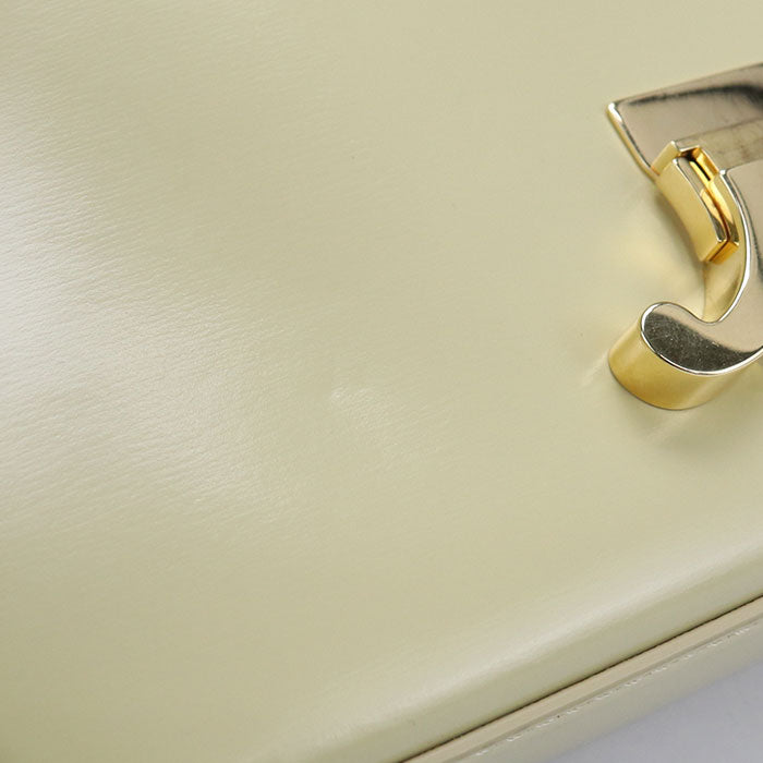 CELINE トリオンフ カーフスキン ショルダーバッグ - イエロー