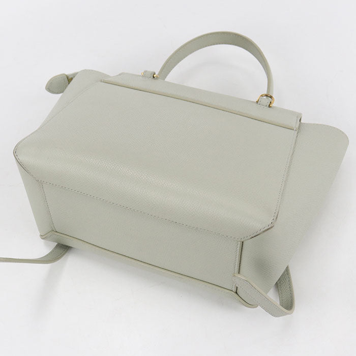 CELINE ベルトバッグ ナノ カーフスキン ハンドバッグ ショルダーバッグ - グリーン