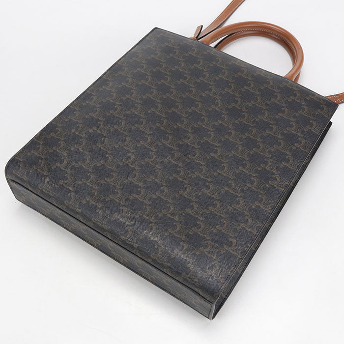 CELINE【セリーヌ】 191542BZK.04LU バーティカル カバ スモール トリオンフキャンバス トートバッグ PVC レディース