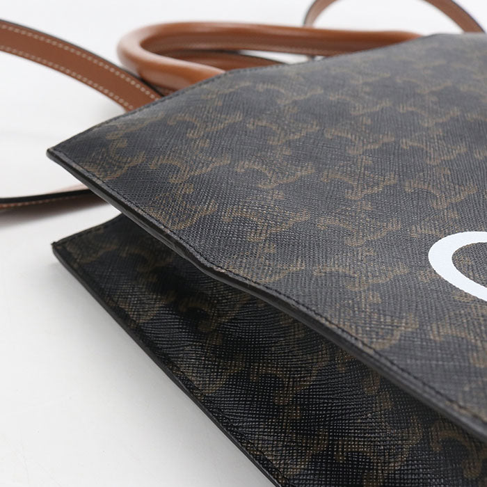 CELINE【セリーヌ】 191542BZK.04LU バーティカル カバ スモール トリオンフキャンバス トートバッグ PVC レディース