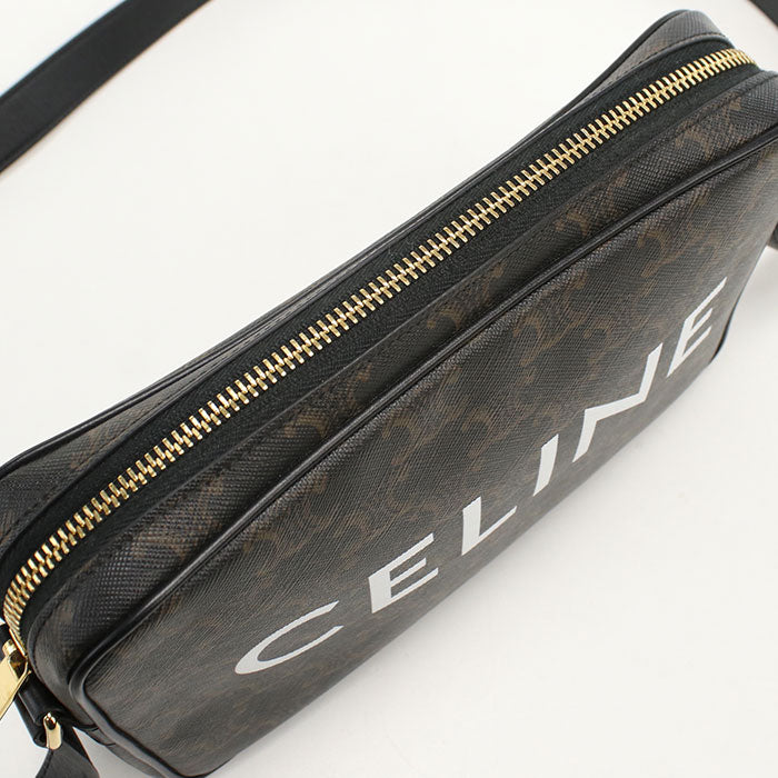CELINE ミディアム メッセンジャーバッグ トリオンフキャンバス ショルダーバッグ - ブラウン